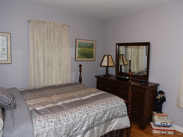 After painting a bedroom a gorgeous gray in Ann Arbor