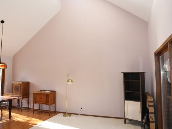 Freshly painted living room