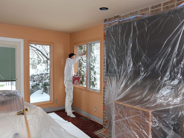Beginning painting living room