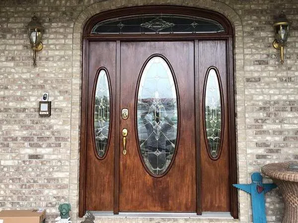 Door after staining