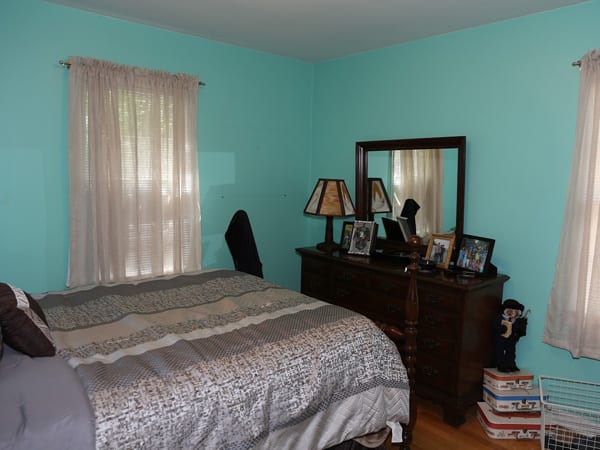 Green bedroom in Ann Arbor