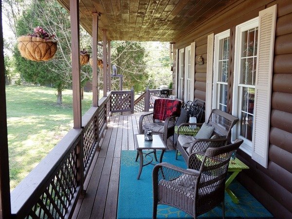 Its better to paint covered decks like this one
