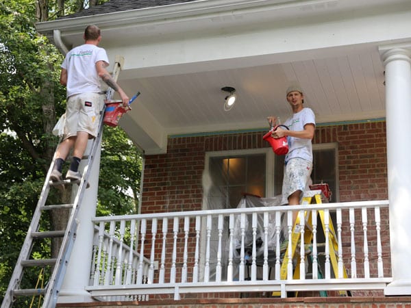 Painting Megans home exterior in Ann Arbor - exterior painting cost
