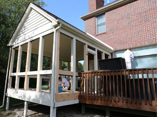 Repair rotting wood and painting exterior trim