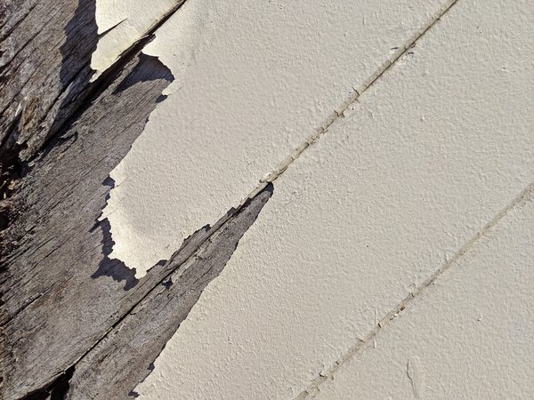 Rotting wood and peeling paint