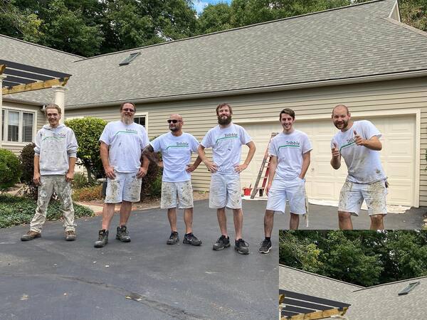 Some of Tribbles team after painting