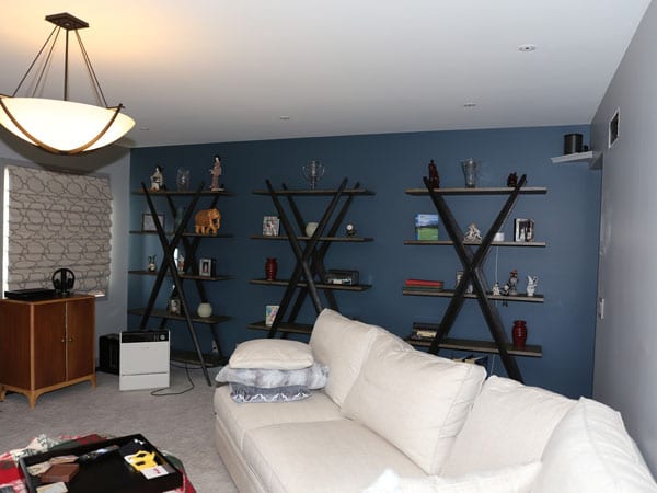 The other side of the living room we painted in Ann Arbor