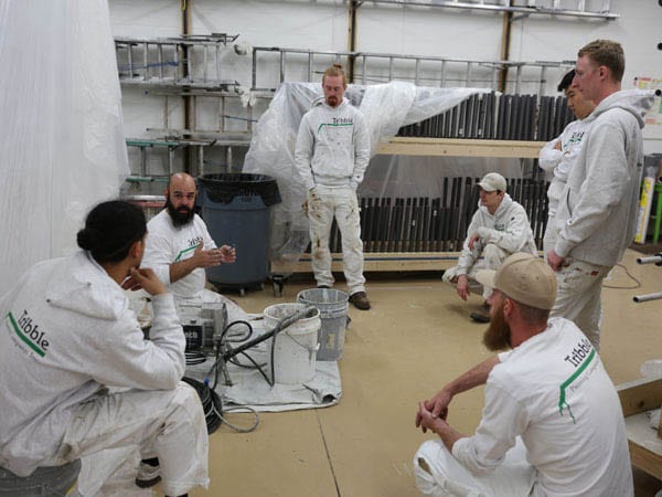 Tribble painting team training