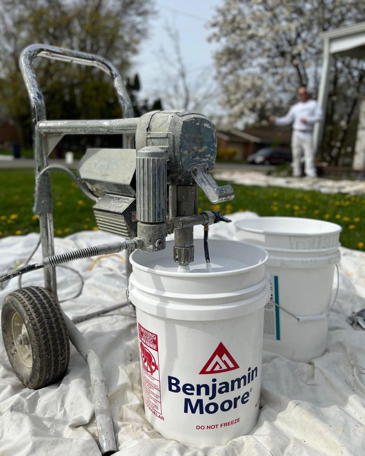 Using Benjamin Moore to paint a house