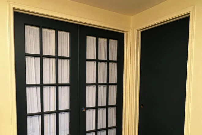 A hallway painted by the Tribble Painting Company