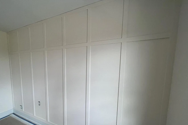 A freshly painted wall