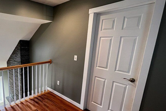 A hallway painted by the Tribble Painting Company