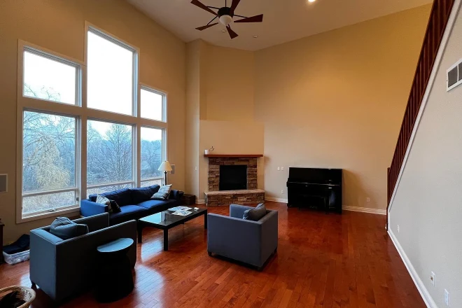 A living room painted by Tribble Painting Company in Ann Arbor