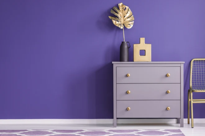 A purple room