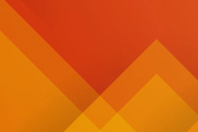 Abstract overlapping orange triangles