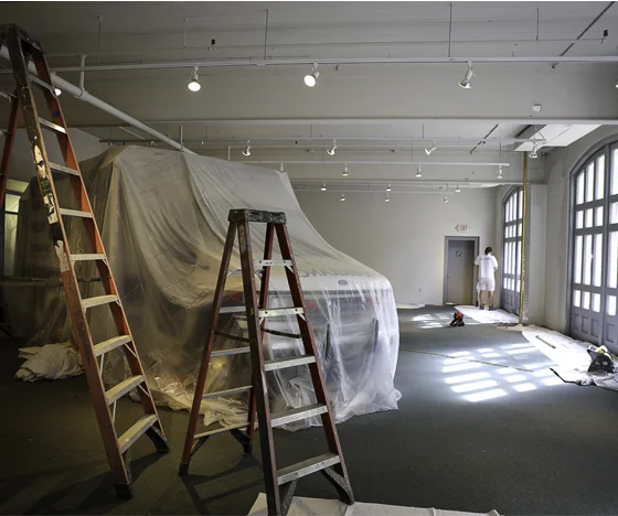 Tribble painters painting interior of a commercial space