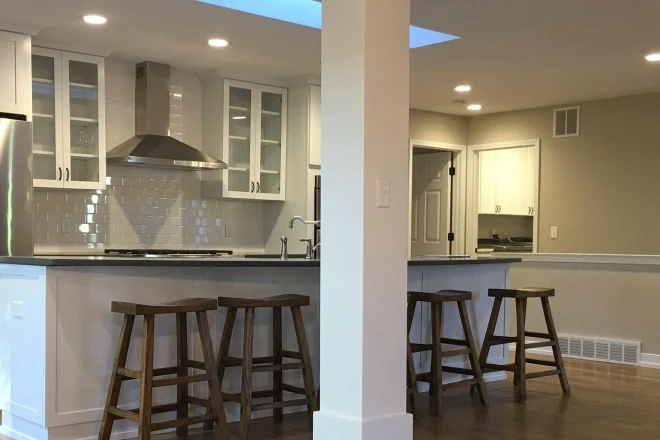 Kitchen with high traffic paint