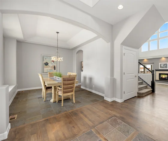 Interior of a home painted grey