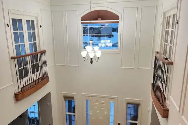 white foyer