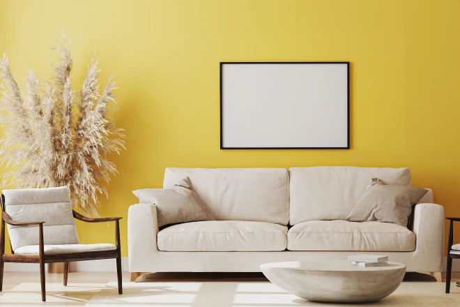 yellow room interior